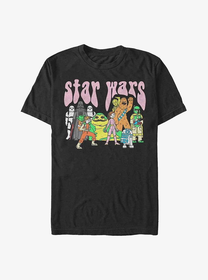 Star Wars Psychedelic Characters T-Shirt