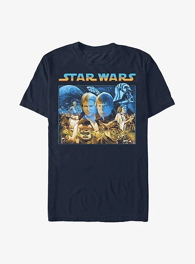 Star Wars Starry Poster T-Shirt