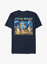 Star Wars Starry Poster T-Shirt