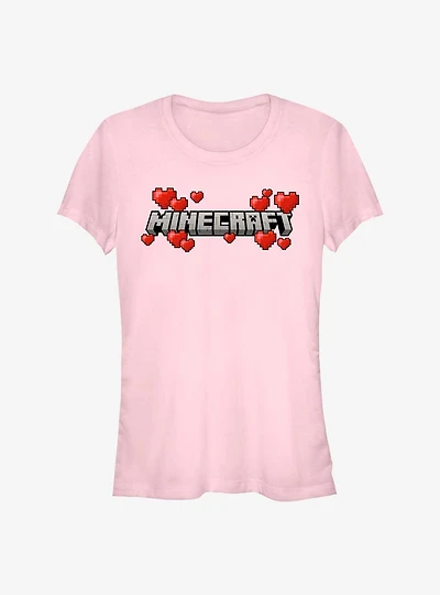 Minecraft Hearts Logo Girls T-Shirt