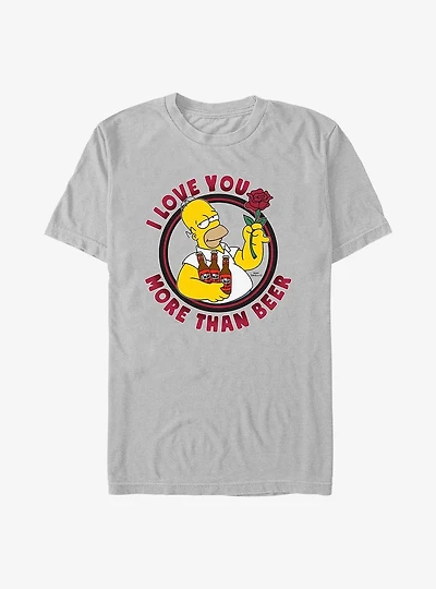 The Simpsons Homer Love You More Than Beer T-Shirt