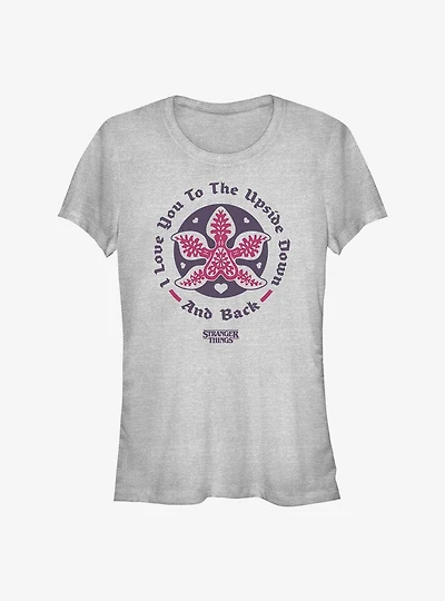 Stranger Things Upside Down Love Girls T-Shirt