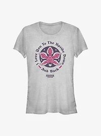 Stranger Things Upside Down Love Girls T-Shirt