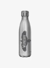 Wednesday Nevermore Raven Water Bottle