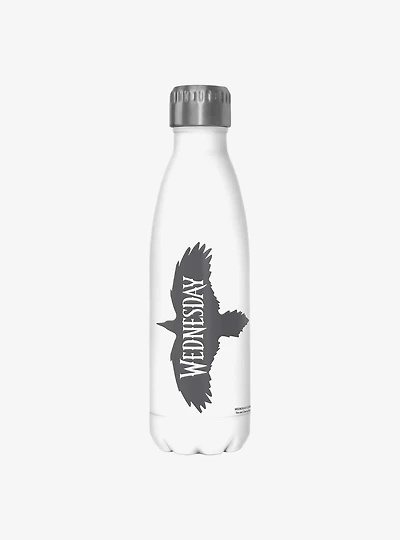 Wednesday Nevermore Raven Water Bottle