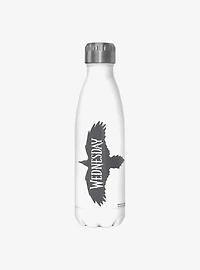 Wednesday Nevermore Raven Water Bottle