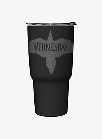 Wednesday Nevermore Raven Travel Mug