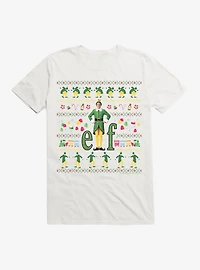 Elf Movie Ugly Christmas Pattern T-Shirt