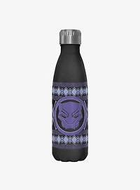 Marvel Black Panther King T'Challa Emblem Water Bottle