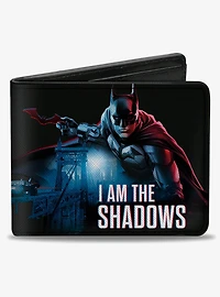 DC Comics The Batman I Am In The Shadows Pose And Bridge Scene Bifold Wallet