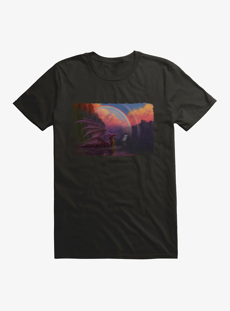 Rainbow Dragon T-Shirt by Piya Wannachaiwong
