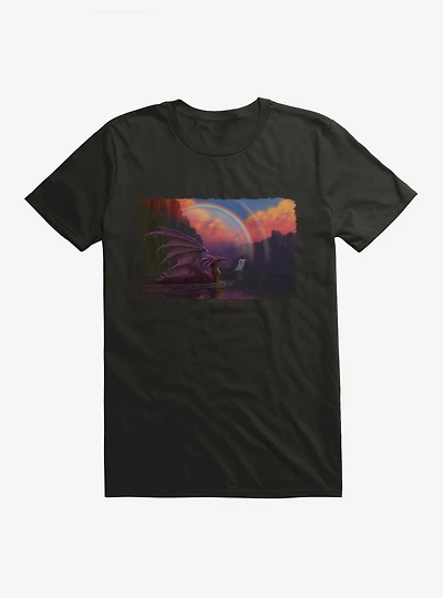 Rainbow Dragon T-Shirt by Piya Wannachaiwong