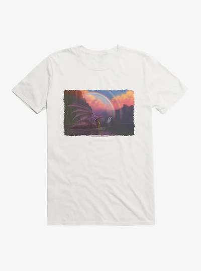 Rainbow Dragon T-Shirt by Piya Wannachaiwong