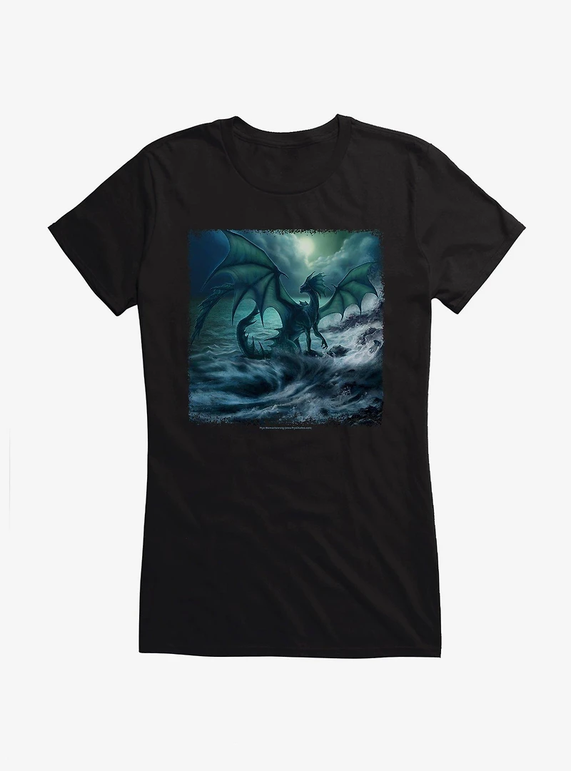 Beach Dragon Girls T-Shirt by Piya Wannachaiwong