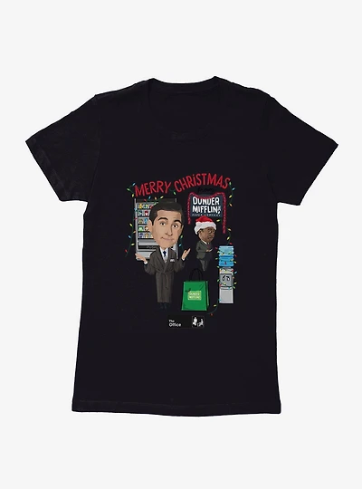 The Office Dunder Mifflin Christmas Womens T-Shirt