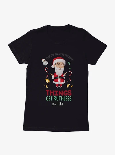The Office Two Santas Womens T-Shirt