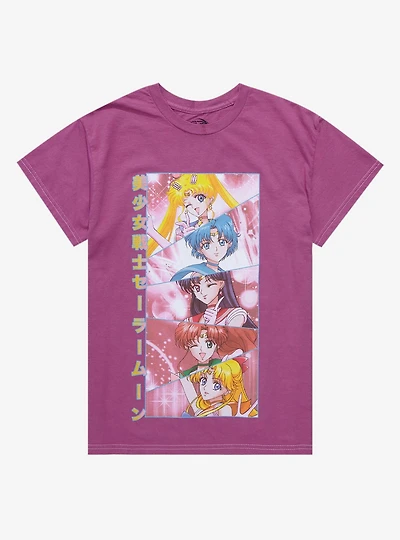 Sailor Moon Crystal Panel Boyfriend Fit Girls T-Shirt
