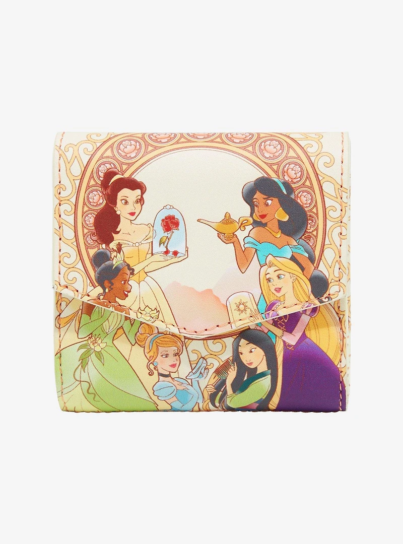 Loungefly Disney Princess Ornate Floral Group Portrait Small Wallet - BoxLunch Exclusive