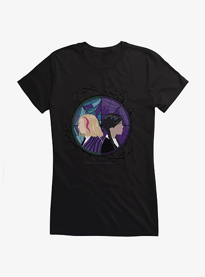 Wednesday Enid And Portrait Girls T-Shirt