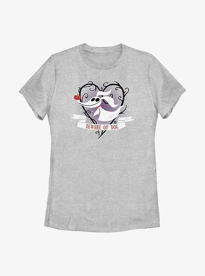 Disney The Nightmare Before Christmas Beware of Dog Zero Womens T-Shirt