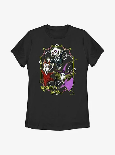Disney The Nightmare Before Christmas Boogie's Boys Lock, Shock, & Barrel Womens T-Shirt