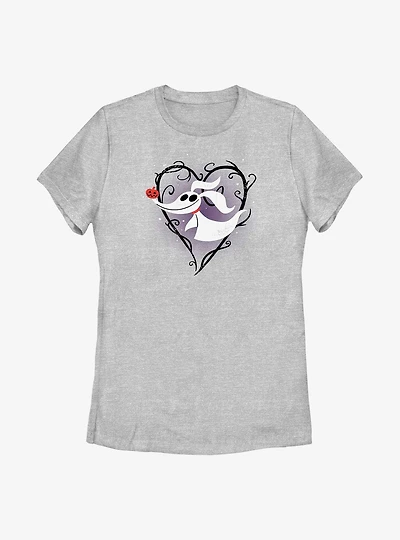 Disney The Nightmare Before Christmas Zero Heart Womens T-Shirt