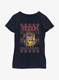 Marvel Modok Ugly Christmas Youth Girls T-Shirt