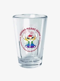 Disney Lilo & Stitch Ohana Pride Mini Glass