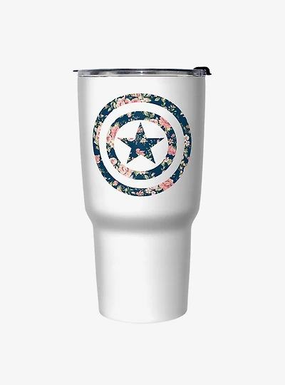 Marvel Captain America Floral Travel Mug