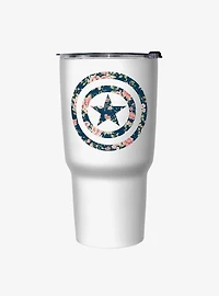 Marvel Captain America Floral Travel Mug