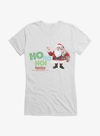 Santa Claus Is Comin' To Town! Ho Ho Ho! Girls T-Shirt
