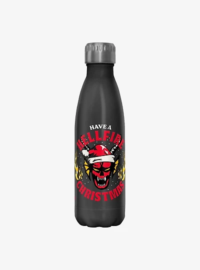 Stranger Things Have A Hellfire Christmas Water Bottle
