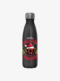 Stranger Things Have A Hellfire Christmas Water Bottle