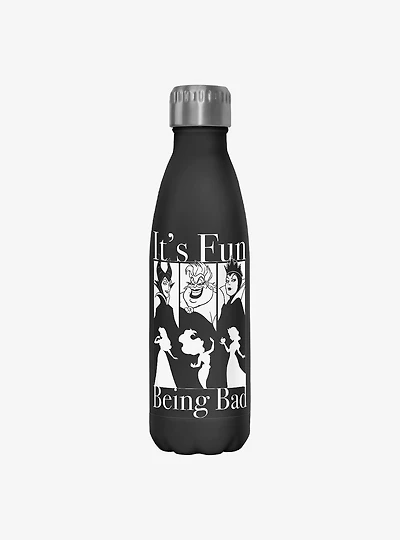 Disney Villains It's Fun Being Bad Water Bottle