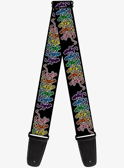 Grateful Dead Dancing Skeletons Guitar Strap