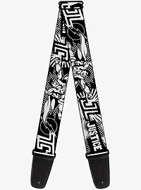 DC Comics Justice League Superheroes Retro Pop Guitar Strap