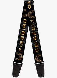 Pontiac Firebird Black Yellow Guitar Strap