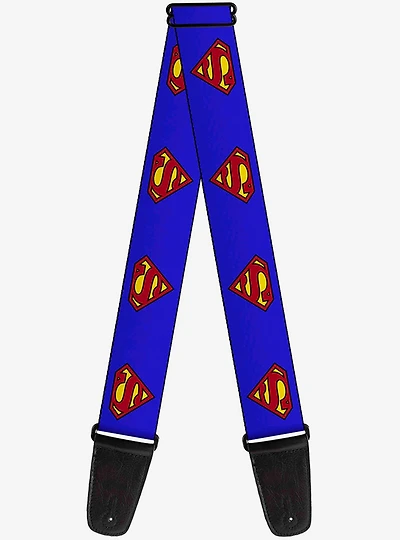 DC Comics Superman Shield Blue Guitar Strap