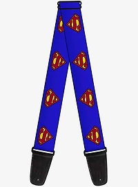 DC Comics Superman Shield Blue Guitar Strap