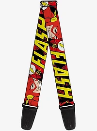 DC Comics The Flash In Action Guitar Strap