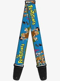 The Flintstones Rubbles Group Pose Guitar Strap