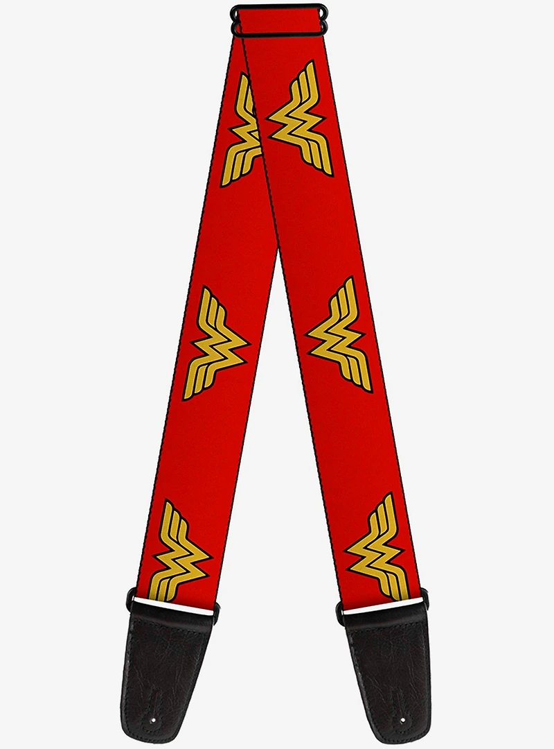 DC Comics Wonder Woman Logo Red Guitar Strap