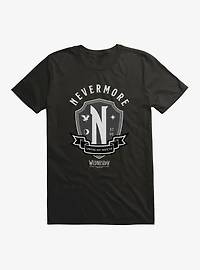 Wednesday Nevermore Academy Emblem T-Shirt