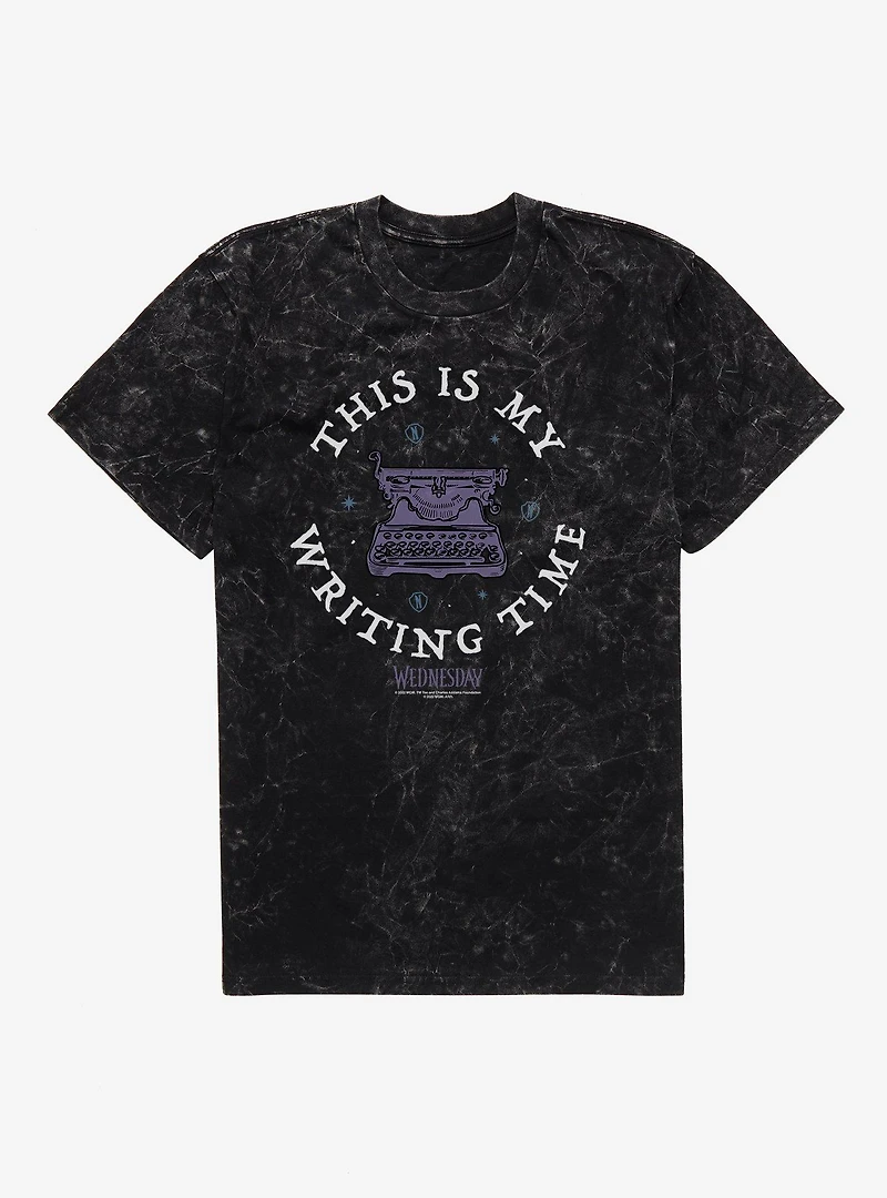 Wednesday This Is My Writing Time Mineral Wash T-Shirt