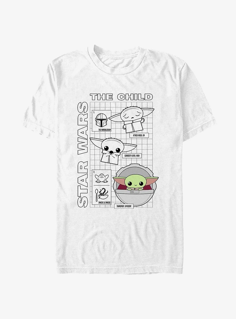 Star Wars The Mandalorian Grogu Celestial Meditation T-Shirt