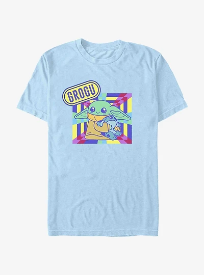 Star Wars The Mandalorian Chibi Grogu and Frog T-Shirt