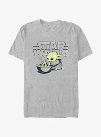 Star Wars The Mandalorian Grogu Chow Time T-Shirt