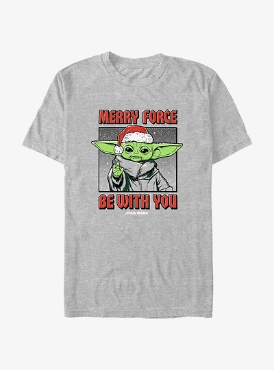 Star Wars The Mandalorian Merry Santa Grogu T-Shirt