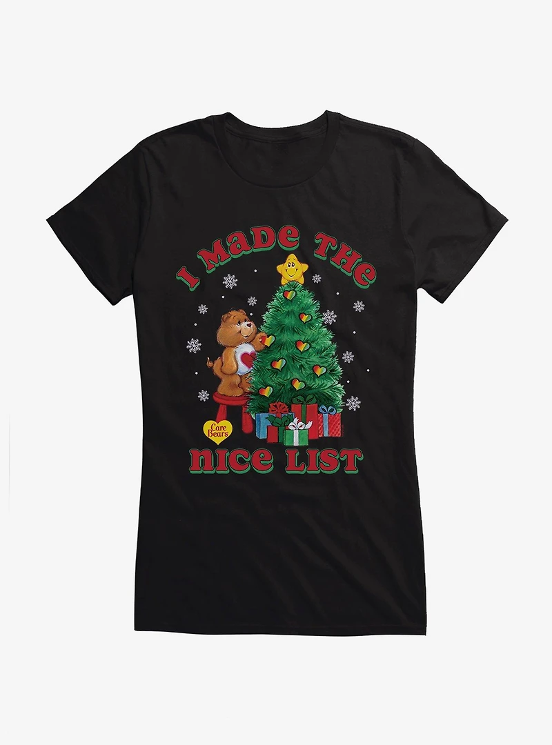 Care Bears I Made The Nice List Girls T-Shirt