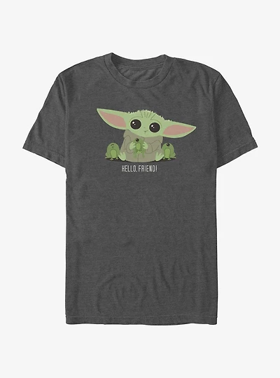 Star Wars The Mandalorian Hello Friend Grogu T-Shirt